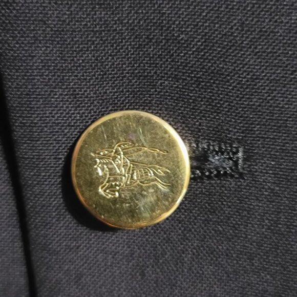 Burberry Vintage Men's Navy Blue Blazer 40R - Picture 4 of 10
